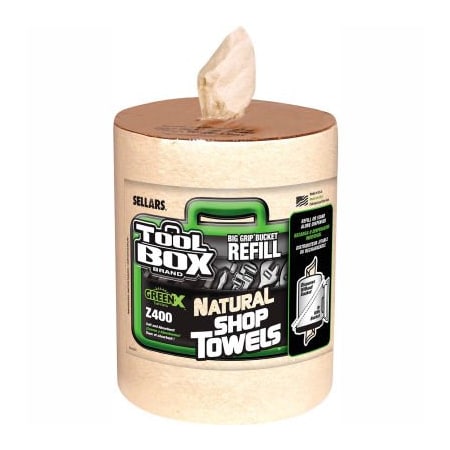 Sellars Toolbox Z400 Greenx Series Refill, Natural, 200 Sheets/Refill, 6 Refills 54200